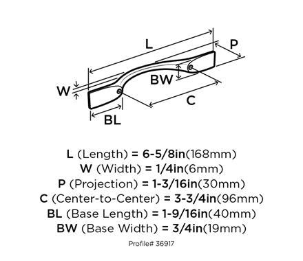 Amerock Uprise Champagne Bronze Pull