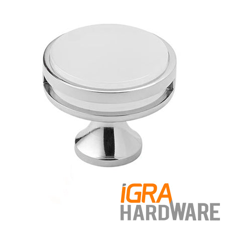 Amerock Oberon Knob Satin Nickel/Frosted