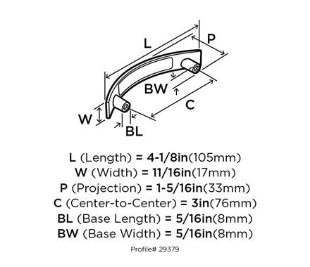Amerock Extensity Champagne Bronze Pull