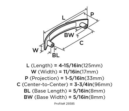 Amerock Extensity Matte Black Pull