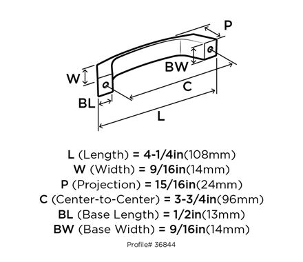 Amerock Premise Polished Chrome Pull